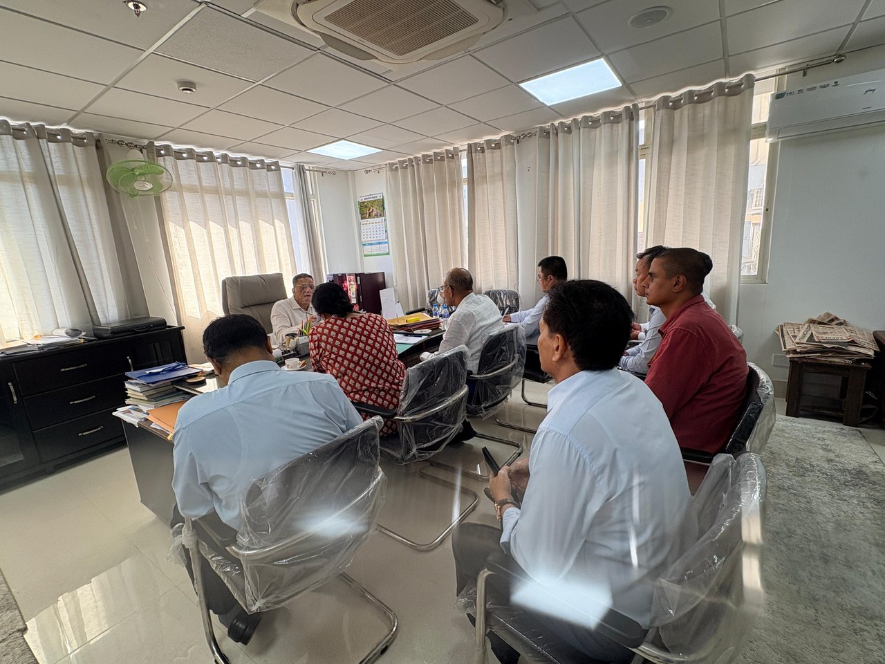 Meeting with officers of the Finance and Planning Department