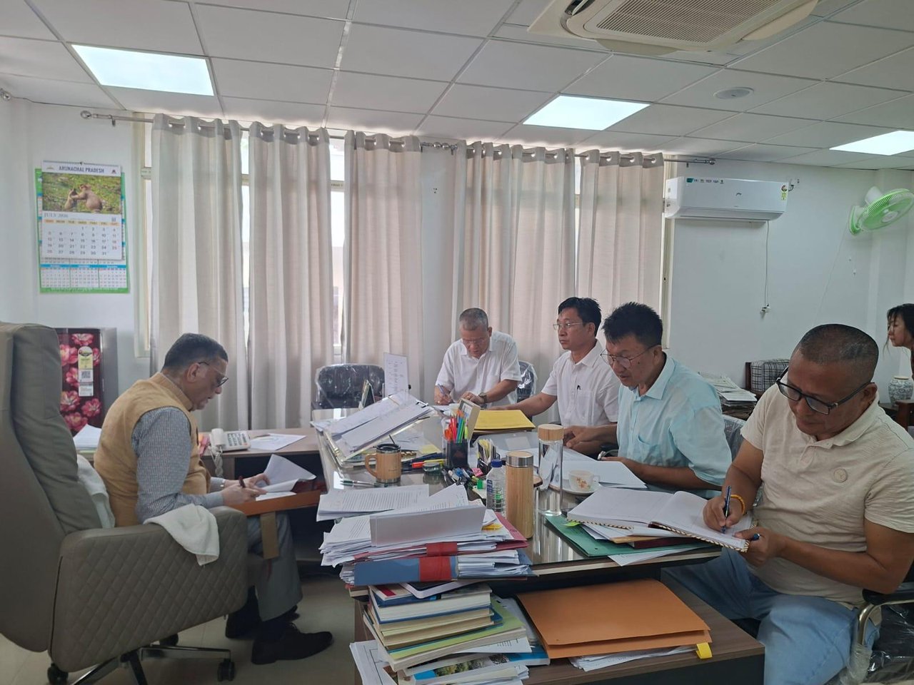 Meeting with Directors of various Departments