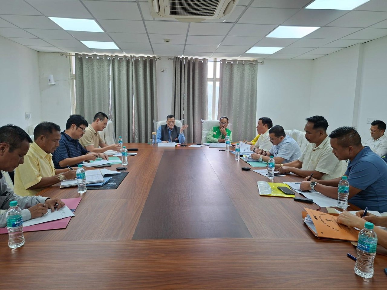 Meeting with officers of various Directorates